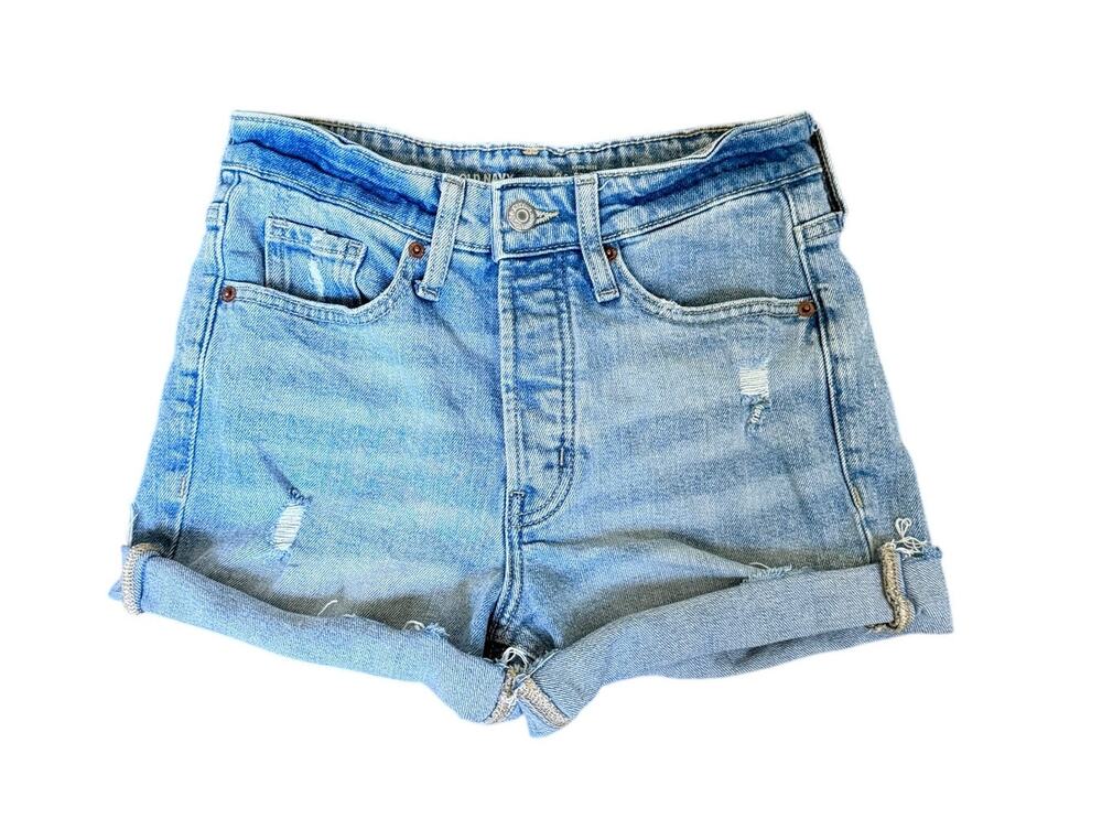 Old Navy High-Rise O.G. Straight Jean Shorts Size 0